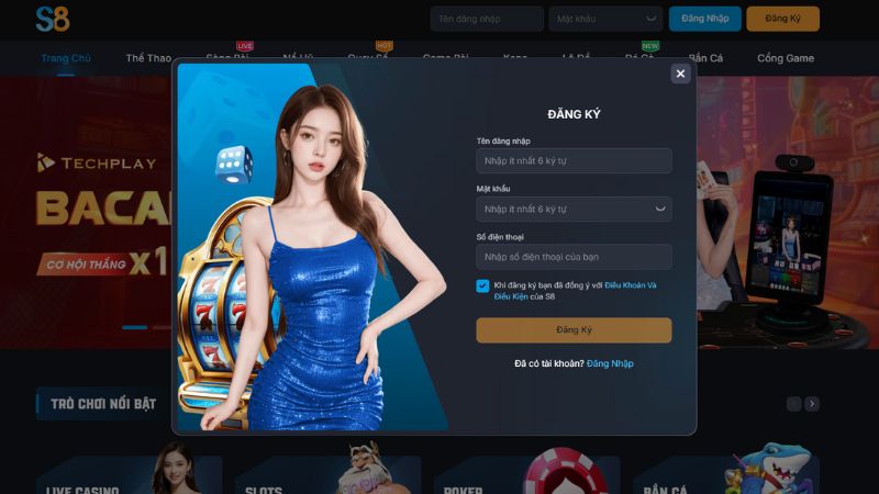 Hướng dẫn cách đăng ký S8 chi tiết