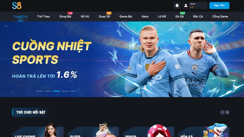 Điểm nổi bật trong dịch vụ nạp tiền S8