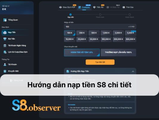 nạp tiền s8