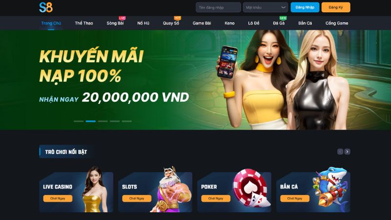 Giới thiệu S8 – Trang cá cược S8 đẳng cấp và uy tín
